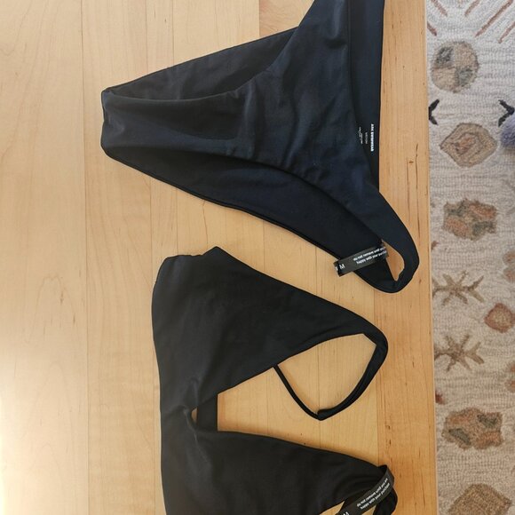 ARK Swimwear Black Scoop Size M and Black High Cut Bikini Size M - Picture 2 of 3